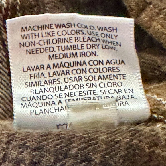 Faded Glory green/beige/black flannel - Picture 6 of 8